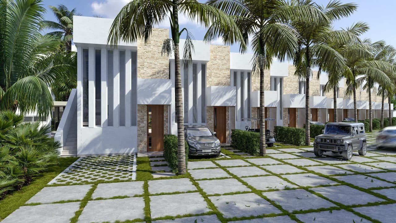 Townhouses Frente a Playa Privada en Juan Dolio